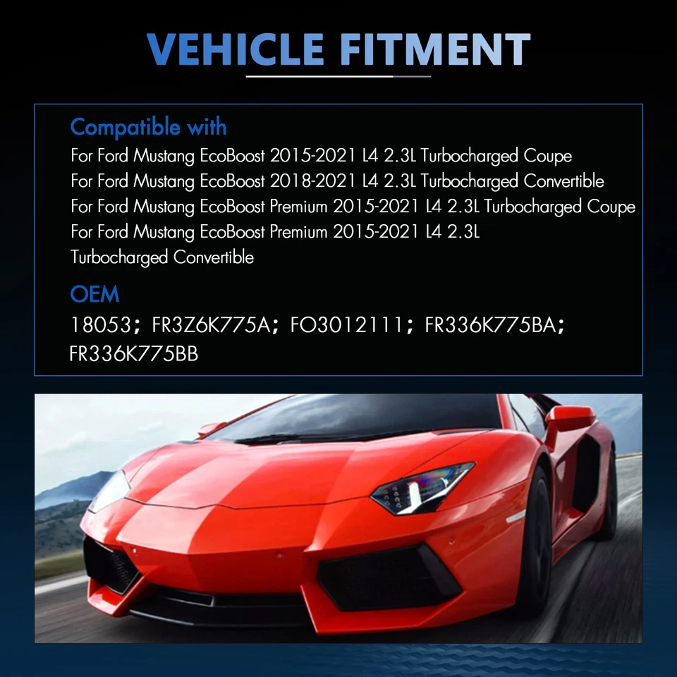 Intercooler FR3Z6K775A para Ford Mustang 2015 2016 2017 2018 2019 2020 2021 2,3 L Foto 2 de 4