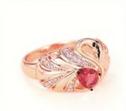 Rose Gold Flamingo Ring Size 7 New — photo 4