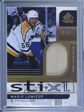 2022-23 Upper Deck SP Game Used STI-XL Stick Relics 10/25 Mario Lemieux HOF 07g7