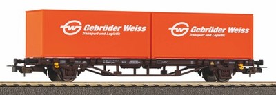 Piko 97151 Spur HO Hobby: Pritschenwagen mit Container Weiss Brothers ÖBB 