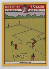 1976 Bel-Art Superstar Soccer Colonial Bread Kyle Rote Jr The Offside Law 0b6