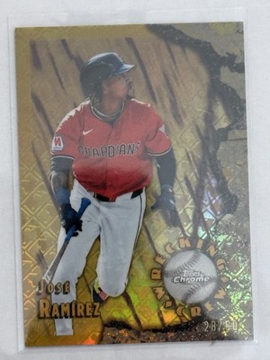 2026 Topps Chrome Logofractor Wrecking Crew #WC-20 Jose Ramirez Gold /50