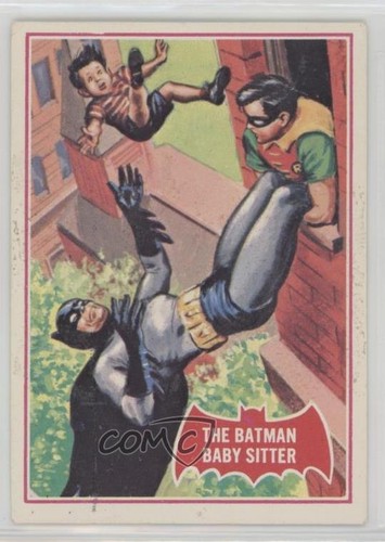 1966 OPC Batman Red Bat #34A The Batman Baby Sitter — Raw