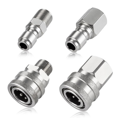 #ad 4 PCS Pressure Washer Coupler Quick Connect Fittings，3 8 in NPT Female and Ma... $19.19