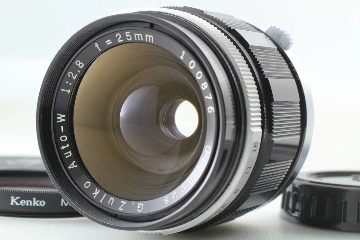 フィルムカメラ OLYMPUS E,Zuiko Auto-W 25mm F4 #406-1 オリンパス E. Zuiko Auto-W 25mm F4 Lens レンズ Amazon.co.jp: M
