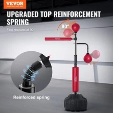 VEVOR Boxing Speed Trainer, Punching Bag with Stand, Reflex Boxing Bag for Teens
