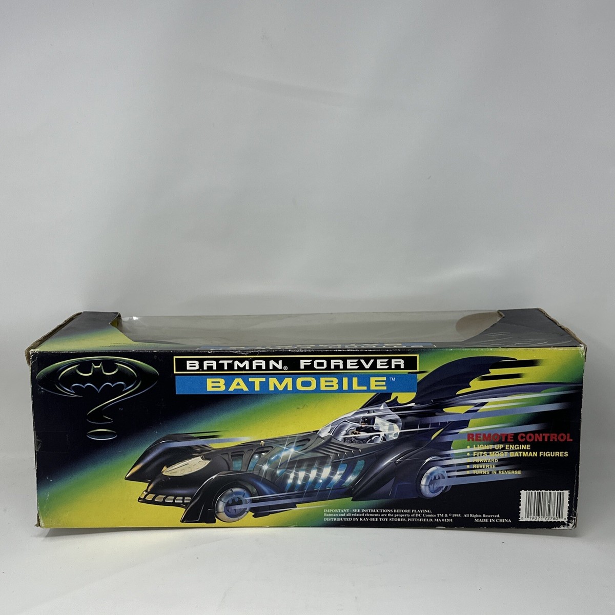 Batman Forever Batmobile Electronic NIB 1995 Remote Control Light