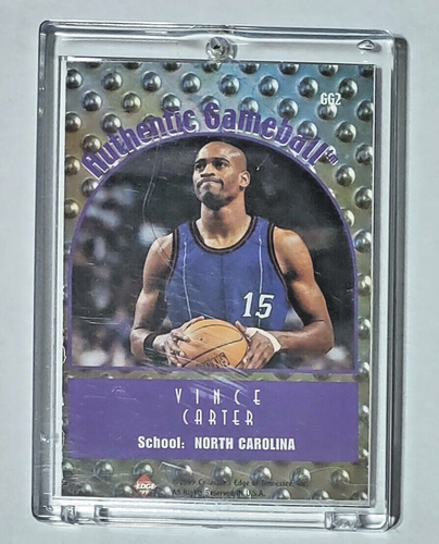 1999 Collector's Edge Authentic Gameball Vince Carter #GG2 - Picture 2 of 2