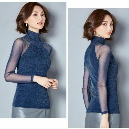 Polyester Long Sleeve Tops for Women