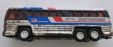 Vtg. TOY Greyhound BUDDY L Corp. Americruiser BUS 1979 made-Macau 7.5"L Metal
