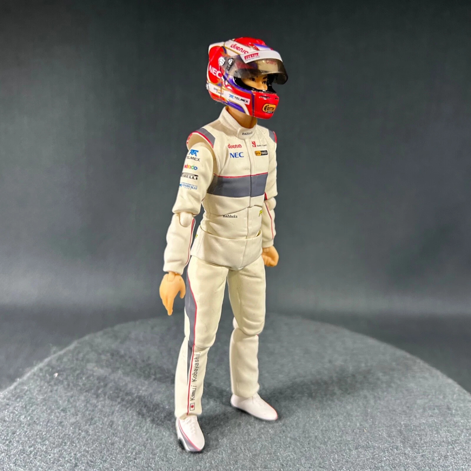  boneco de ação figma kamui kobayashi piloto de carro de corrida 