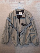 Army IPFU Jacket Size XL Reflective PT Lined WindBreaker Gray 8415-01-465-4811