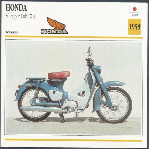EDITO SERVICE S A CLASSIC MOTORCYCLES-1958-HONDA-50 SUPER CLUB C100