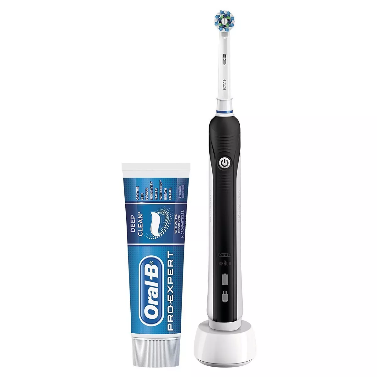 ORAL B PRO 650 BLACK ELECTRIC TOOTHBRUSH 3D ACTION WHITE