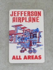 Vintage Jefferson Airplane Concert All Areas Access Backstage Pass