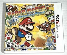 Nintendo 3DS XL 2DS Paper Mario Sticker Star Video Game Case Manual CIB Complete