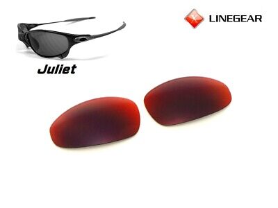 Lentes de substituição Cofery para óculos de sol Oakley Juliet – Várias  opções disponíveis, Fire Red - Mirror Coated Polarized, One Size 