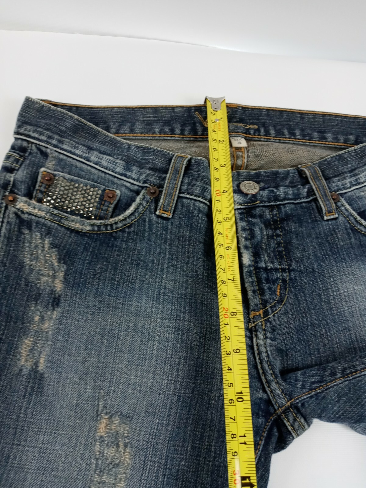 Bebe Jeans Women Size 28 Bootcut Boho Embroidered… - image 6