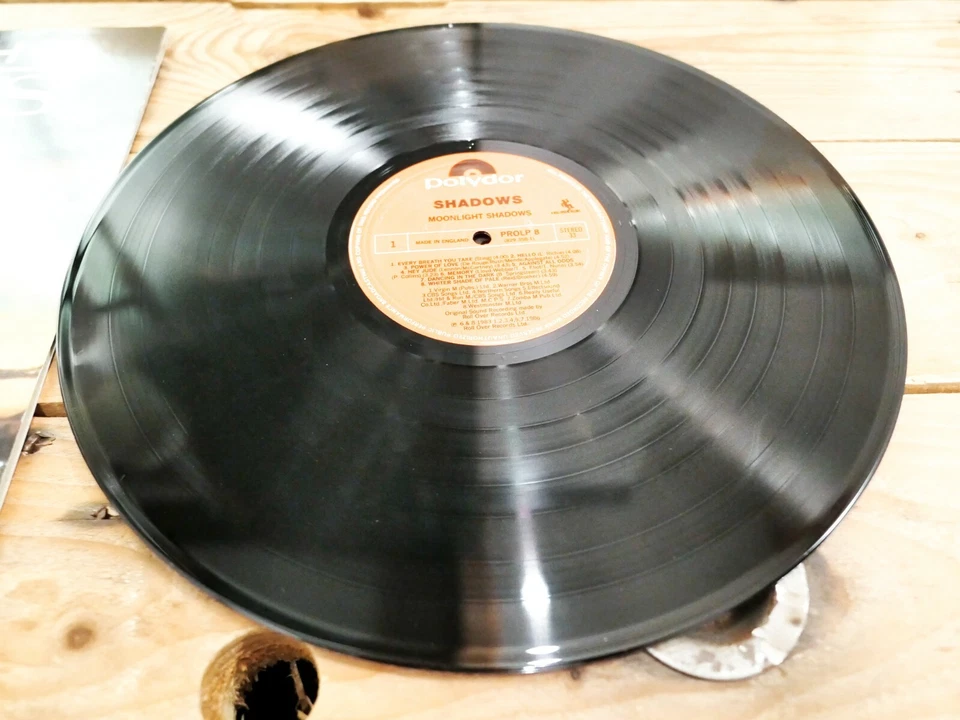 THE SHADOWS MOONLIGHT SHADOWS 33T LP VINYLE EX COVER EX ORIGINAL 1986 - Photo 2/4