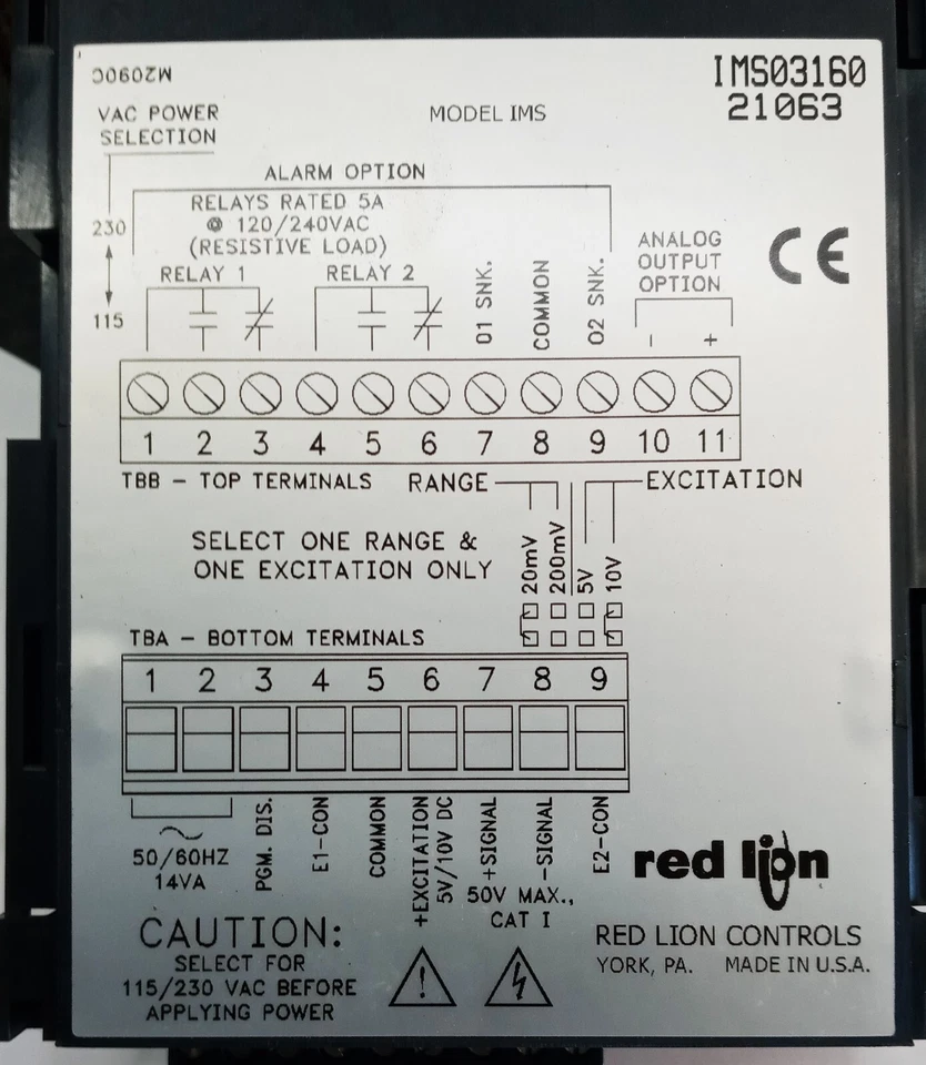 Red Lion, Process Control Relay model IMS - New - Image 2 of 2
