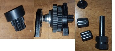Red-Bull-Kyosho 2-Gang-Getriebe komplett mit Kupplungsglocke  Kupplungswelle + K