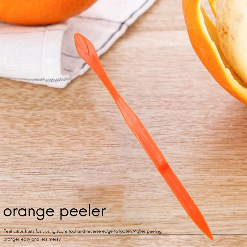 6PCS Easy Orange Peeler in Bright Orange Color Kitchen Tool A5P5h