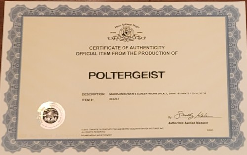 Kennedi Clements Madison Bowen Poltergeist 2015 Screen Worn Set COA - 第 6/7 張圖片