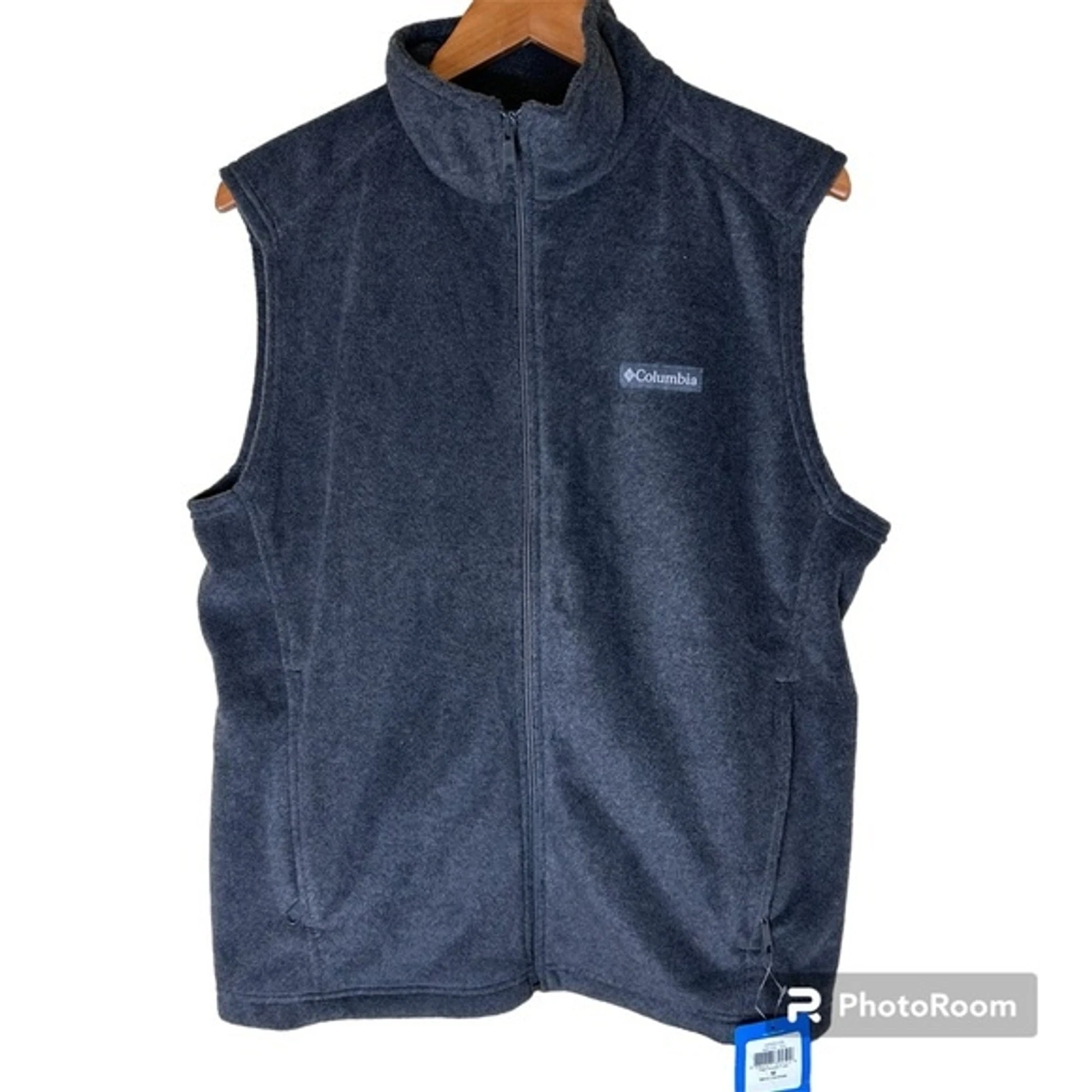 Columbia Grey Fleece Vest Size M NWT