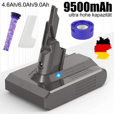 9500mAh Akku Für Dyson V7 Animal V7 SV11 Absolute Motorhead Staubsauger / Filter