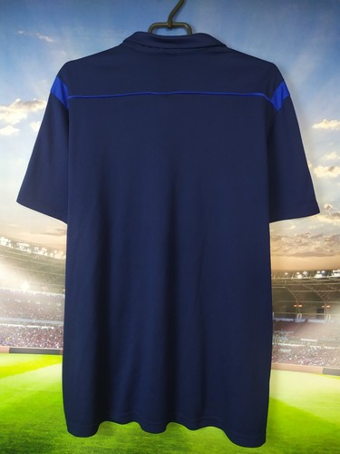 Sunderland Training Jersey Football Polo Shirt Blue Adidas Mens Size 2XL - Picture 5 of 9