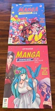 MANGA DRAWING & COLORING BOOK SET OF 2-ARTMAKER-HINKLER EXPLORE-NEW!