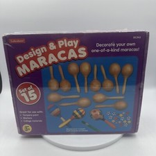 Lakeshore Design and Play Maracas Set Of 15 - Rare New Old Stock Educational Toy