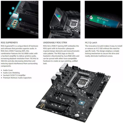 ASUS ROG Strix Z590-F GAMING WIFI Motherboard LGA1200 DDR4 HDMI
