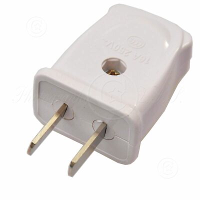Rotate Type A 2Pin 250V/16A AU/US Electric Plug Power Cord Connector DIY Repair