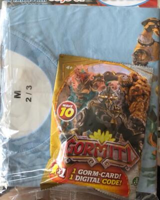 Gormiti la maglietta ufficiale BLU+una bustina! di Giochi Preziosi