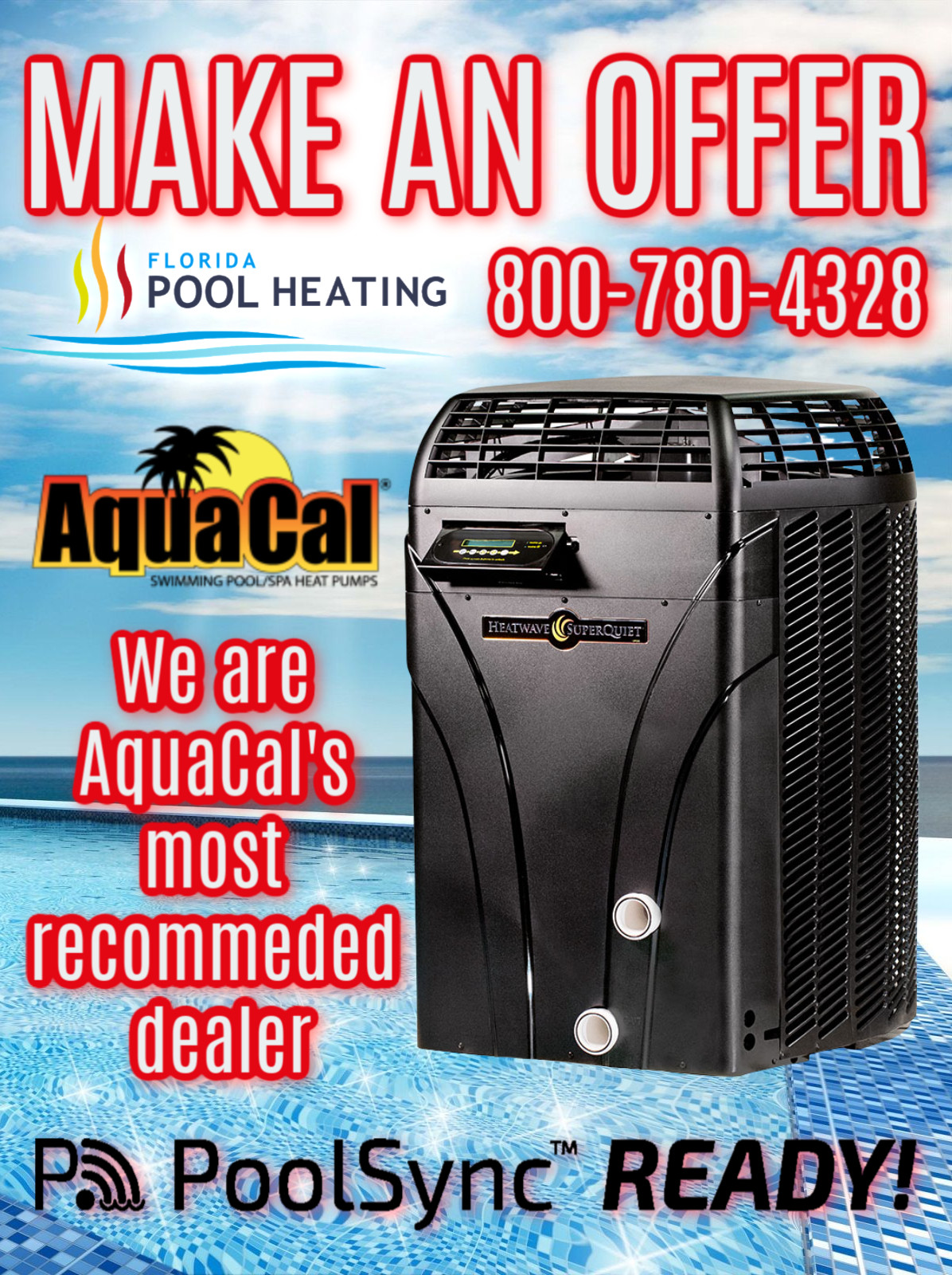 AquaCal SQ125 Swimming Pool & Spa Heater Distintec
