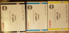 Set 4 New Genuine OPEN BOX Canon GPR-27 Toner Cartridge K C Y GPR27