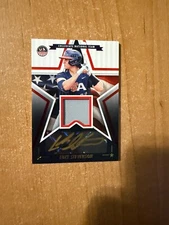 2025 Panini Stars & Stripes - Luke Stevenson - Collegiate Black Gold Auto Relic