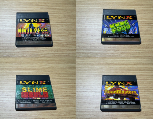 Ninja Gaiden + Slime World + Roadblaster + Kung Food Atari Lynx-RÉSERVÉ ja88771 - Photo 1/1
