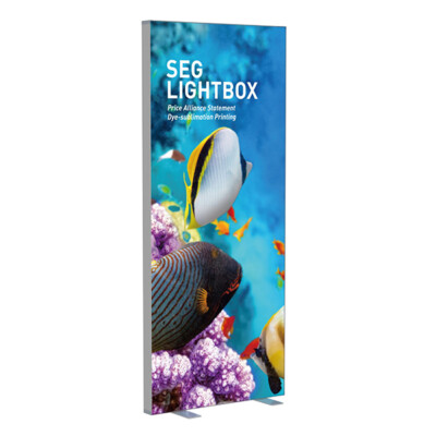 80mm SEG Stoff freistehende LED Lichtbox für Ausstellung Messe Display