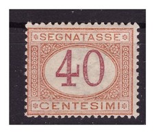 REGNO 1890  -  SEGNATASSE  CENTESIMI 40   NUOVO  ** MNH