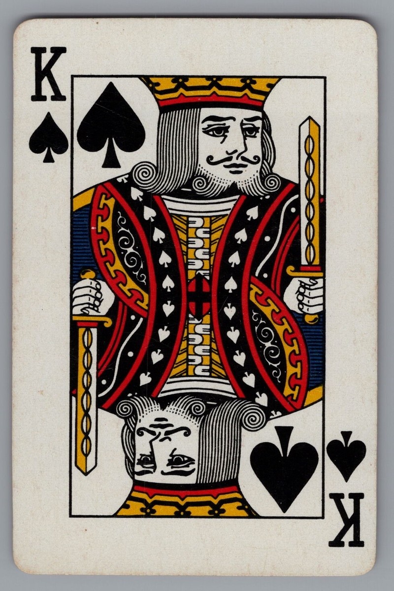 V) ONE Single Swap Playing Card Artistic King Of Spades