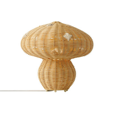 Nordlux Allie Tischlampe Braun Tischleuchte Kinderleuchte Rattan Lampe Leuchte