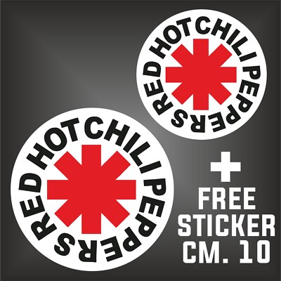 AUFKLEBER Red Hot Chili Pepper MUSIC decal  HARD ROCK  + FREE STICKER CM. 10