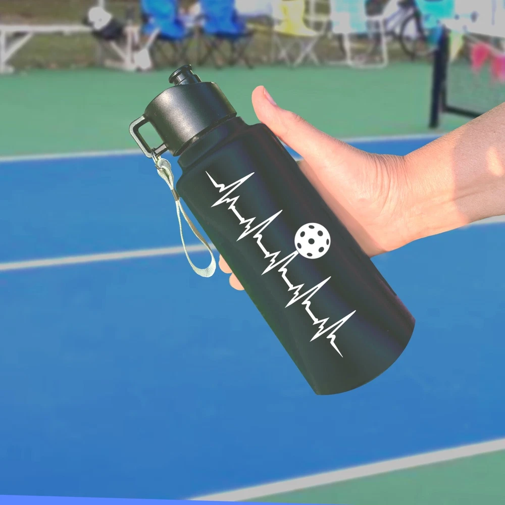 EKG Heartbeat Pickleball Decal Sticker - Perfect Gift for Players