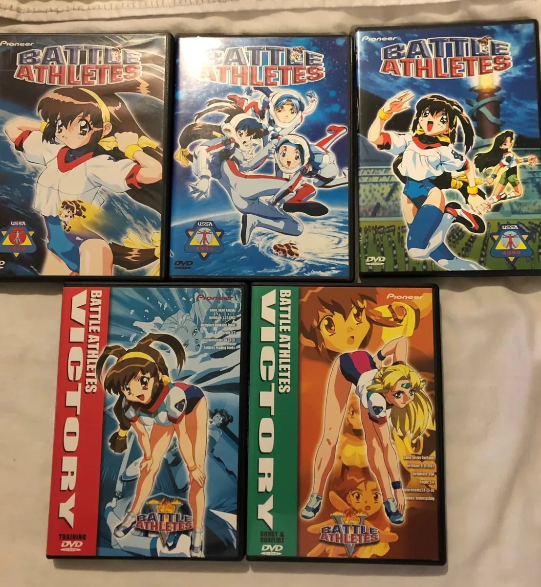 Battle Athletes' Anime - 4 VHS Tapes - cds / dvds / vhs - by owner