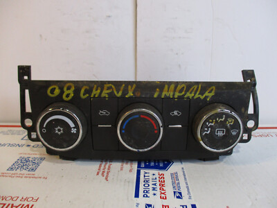   Chevrolet 2008 Impala Climate Control Temperature Fan Heater AC Defroster OEM