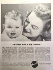 Barrett Division Fertilizer Increase Farm Production Baby Vintage Print Ad 1952