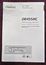 Clarion DB455MC OEM Owners Manual  72 Pages In English, French and Spanish