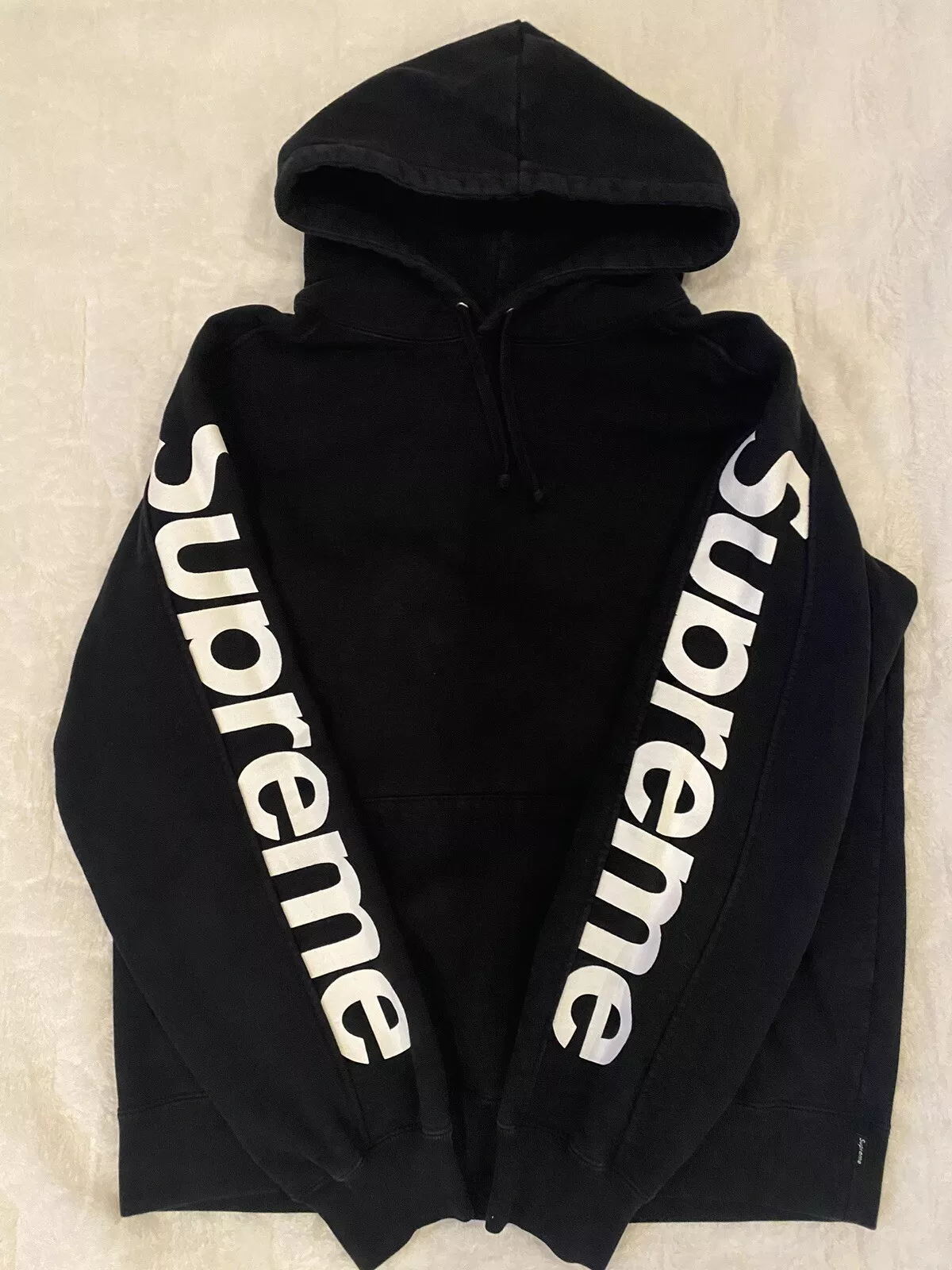 Sweat shirt à capuche Supreme Sideline noir taille moyenne